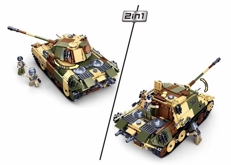 725PCS Land Force Military Pan - Lego Compatible Military Tank recension och pris