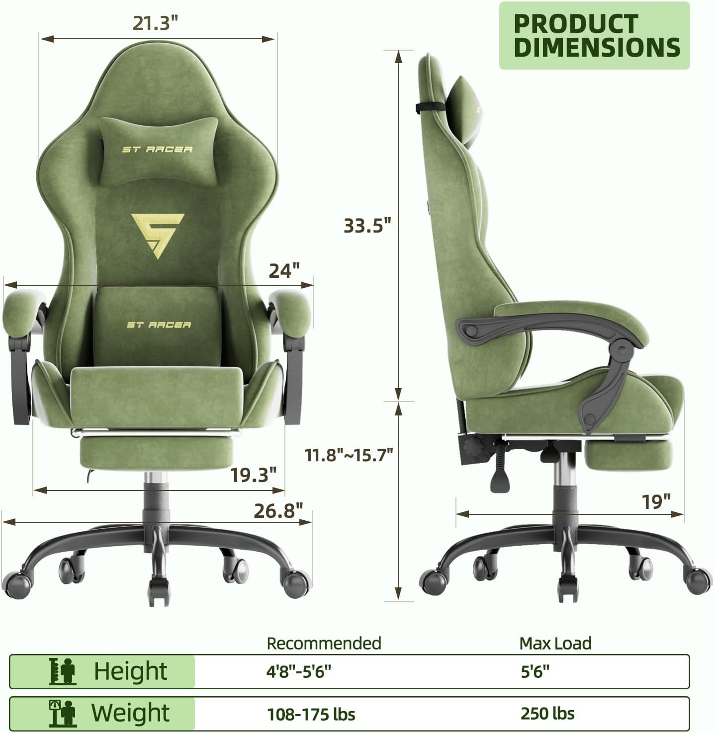 Gaming Chair Racing for Adult, - Video Games recension och pris