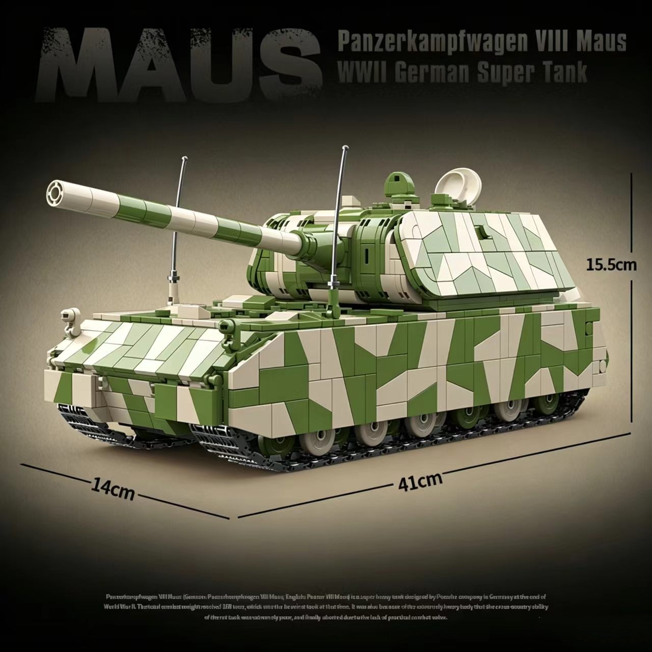 Military Tank Building Blocks  - Lego Compatible Military Tank recension och pris