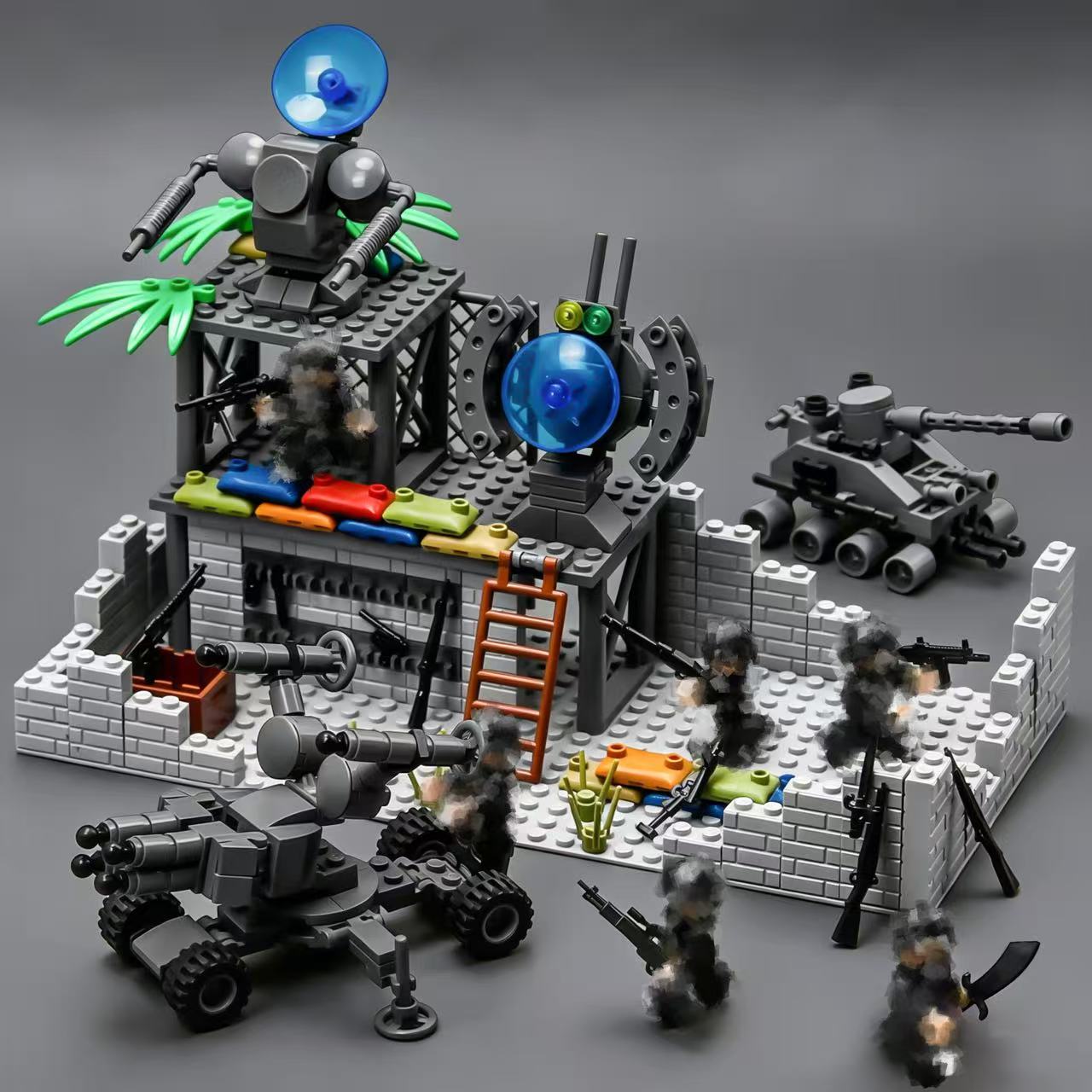 Military Battle Base Modular B - Lego Compatible Military Tank recension och pris