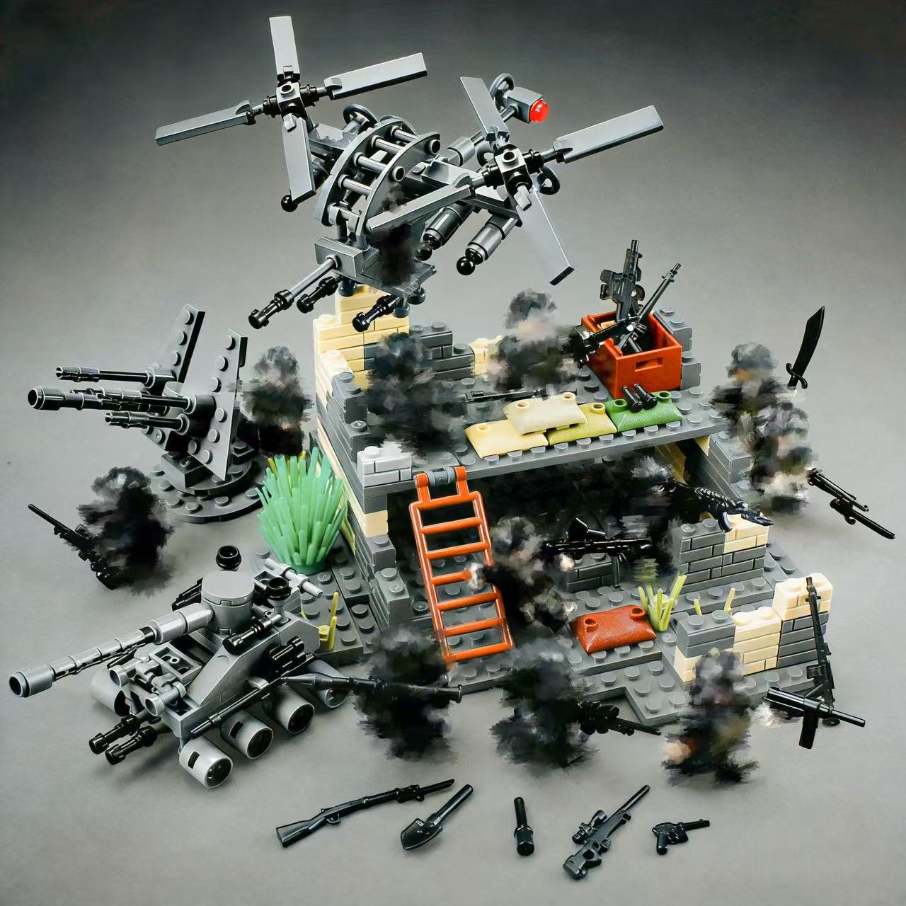 Military Battle Base Modular B - Lego Compatible Military Tank recension och pris