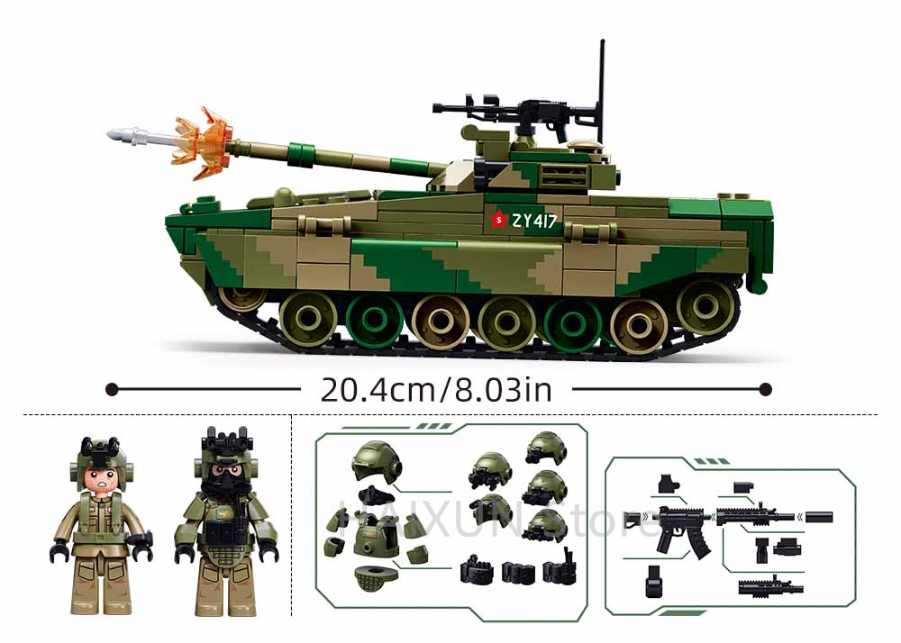 Sluban Building Boy ZBD-04AS A - Lego Compatible Military Tank recension och pris