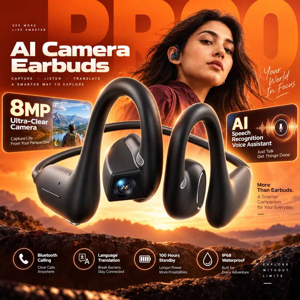 AI Smart Camera Earbuds Blueto - Video Games recension och pris